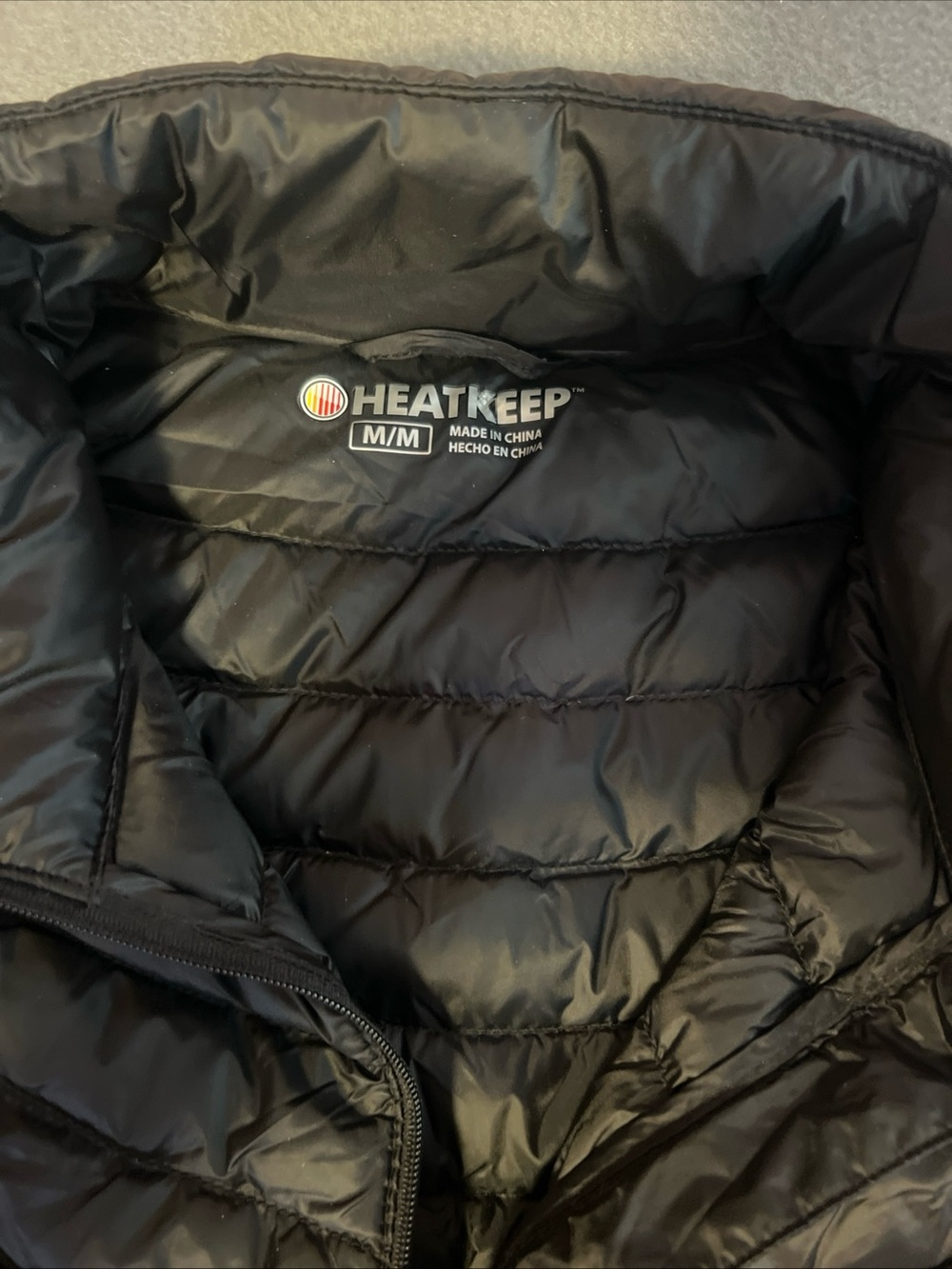 HeatKeep Women's Black Puffer Vest Down Fill - Insulated Layering Vest